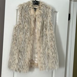 Rachel Zoe faux fur vest